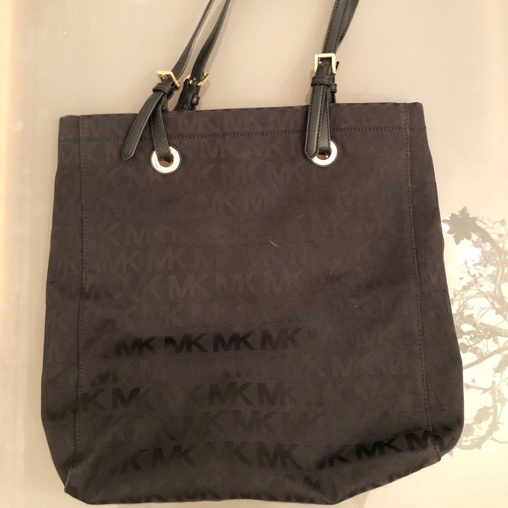 Michael Kors black tall Jet Set Tote, lightly used